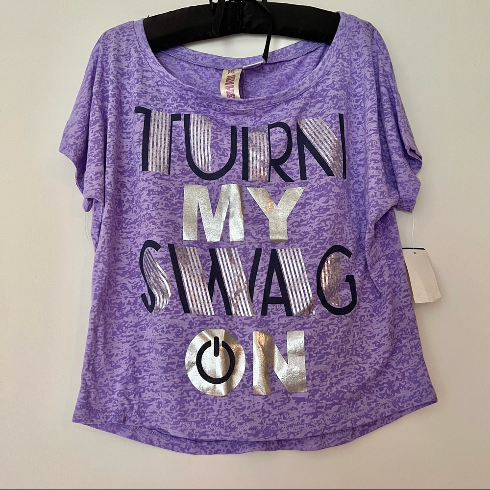 NWT Purple Crop Top